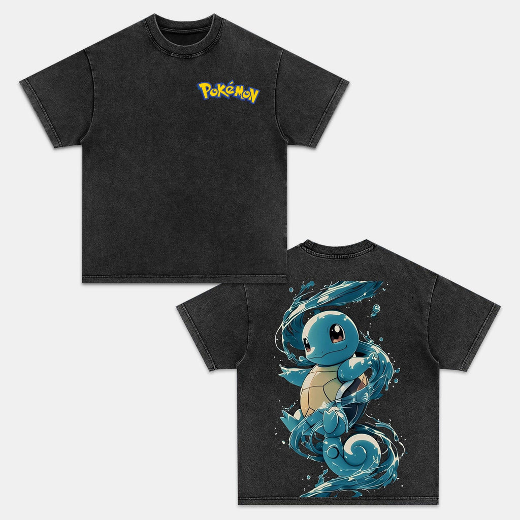 SQUIRTLE UNISEX ANIME INSPIRED VINTAGE T-SHIRTä¸¨POKÃ‰MON-[DS] Style001