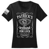 St. Patrick's Old No. 7 Whiskey Ladies T-shirt Style001