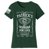 St. Patrick's Old No. 7 Whiskey Ladies T-shirt Style001