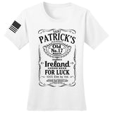 St. Patrick's Old No. 7 Whiskey Ladies T-shirt Style001