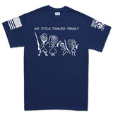My Stick Figure Family Men's T-shirt