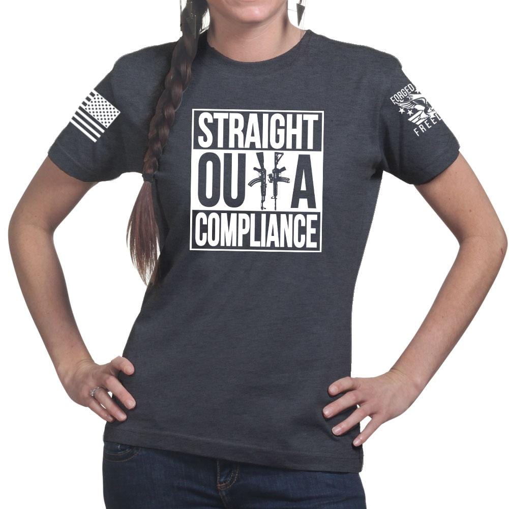 Ladies Straight Outta Compliance T-shirt Style001
