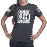 Ladies Straight Outta Compliance T-shirt Style001