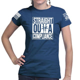 Ladies Straight Outta Compliance T-shirt Style001