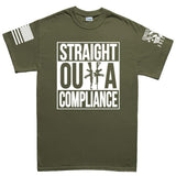Mens Straight Outta Compliance T-shirt Style001