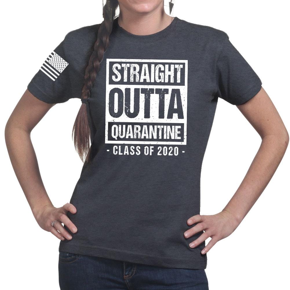 Ladies Straight Outta Quarantine T-shirt Style001