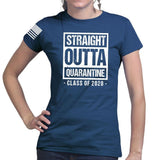 Ladies Straight Outta Quarantine T-shirt Style001