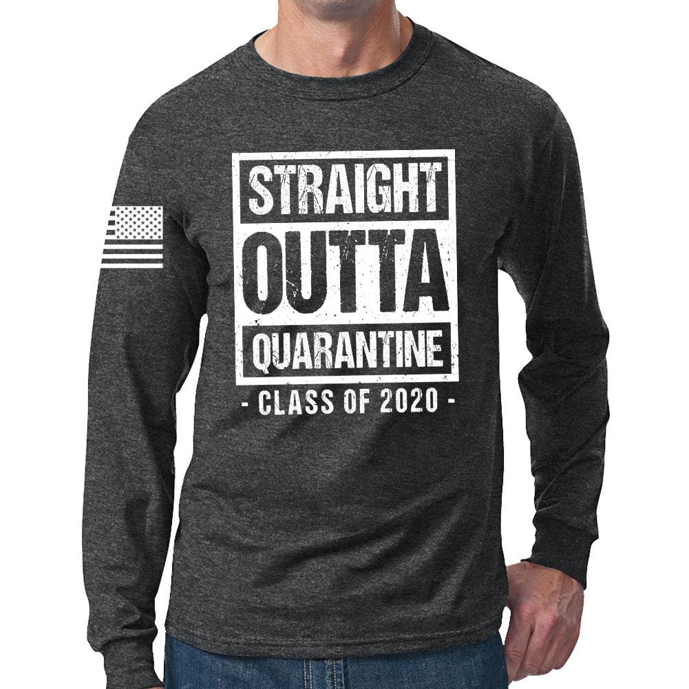Straight Outta Quarantine Long Sleeve T-shirt Style001