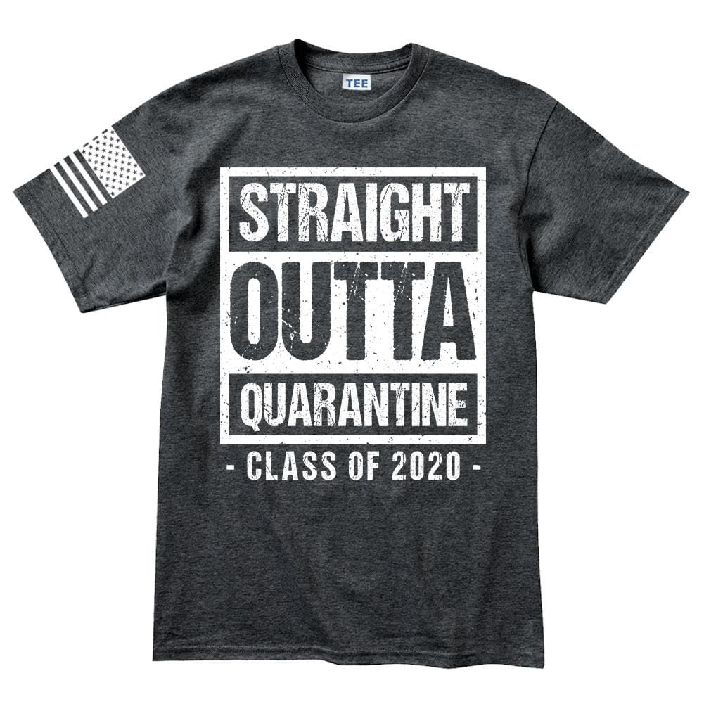 Mens Straight Outta Quarantine T-shirt Style001