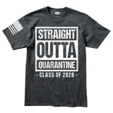 Mens Straight Outta Quarantine T-shirt Style001