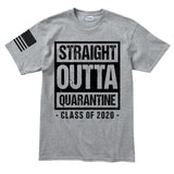 Mens Straight Outta Quarantine T-shirt Style001