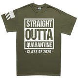 Mens Straight Outta Quarantine T-shirt Style001