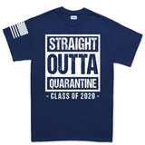 Mens Straight Outta Quarantine T-shirt Style001