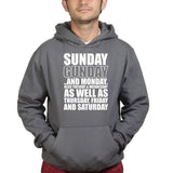 Unisex Sunday Gunday Everyday Hoodie Style001