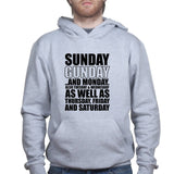 Unisex Sunday Gunday Everyday Hoodie Style001