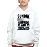 Unisex Sunday Gunday Everyday Hoodie Style001