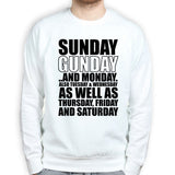 Unisex Sunday Gunday Everyday Sweatshirt Style001