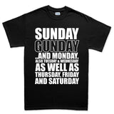 Men's Sunday Gunday Everyday T-shirt Style001