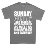 Men's Sunday Gunday Everyday T-shirt Style001