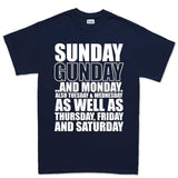 Men's Sunday Gunday Everyday T-shirt Style001