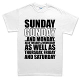 Men's Sunday Gunday Everyday T-shirt Style001