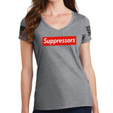 Ladies Suppressors V-Neck T-shirt Style001