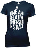 Doctor Dr. Who Tardis In Words Logo Time DiAdultion Junior T-Shirt