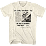 Terminator - Wont Die - American Classics - Solid Off-White Adult Short Sleeve T-Shirt