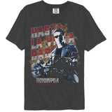 Terminator 2 - Hasta La Vista Motorcycle - American Classics - Gray Solid Adult Short Sleeve Comfort Color T-Shirt
