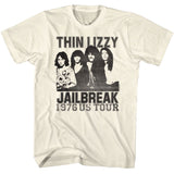 Thin Lizzy - Jailbreak - American Classics - Solid Off-White Adult Short Sleeve T-Shirt