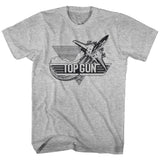 Top Gun - Black - Short Sleeve - Heather - Adult - T-Shirt