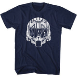 Top Gun - White Mav Helmet - Short Sleeve - Adult - T-Shirt