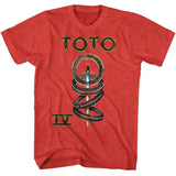 Toto - IV Album Cover - American Classics - Heather Red Adult Short Sleeve T-Shirt