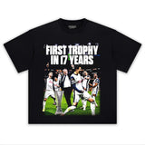TOTTENHAM WIN THE EUROPA LEAGUE V3 TEE Style001