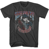 Tom Petty - Americana Wings - American Classics - Solid Gray Adult Short Sleeve T-Shirt