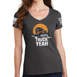 Ladies Truck Yeah V-Neck T-shirt