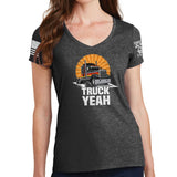 Ladies Truck Yeah V-Neck T-shirt