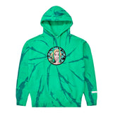 SHIPPUDEN TSUNADE CHENILLE HOODIE (SEAFOAM TIE DYE)