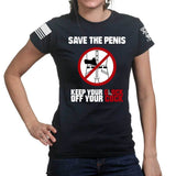 Save The Penis Ladies T-shirt Style001
