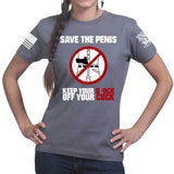 Save The Penis Ladies T-shirt