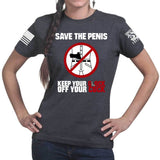 Save The Penis Ladies T-shirt Style001