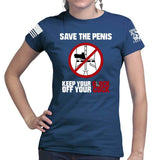 Save The Penis Ladies T-shirt Style001