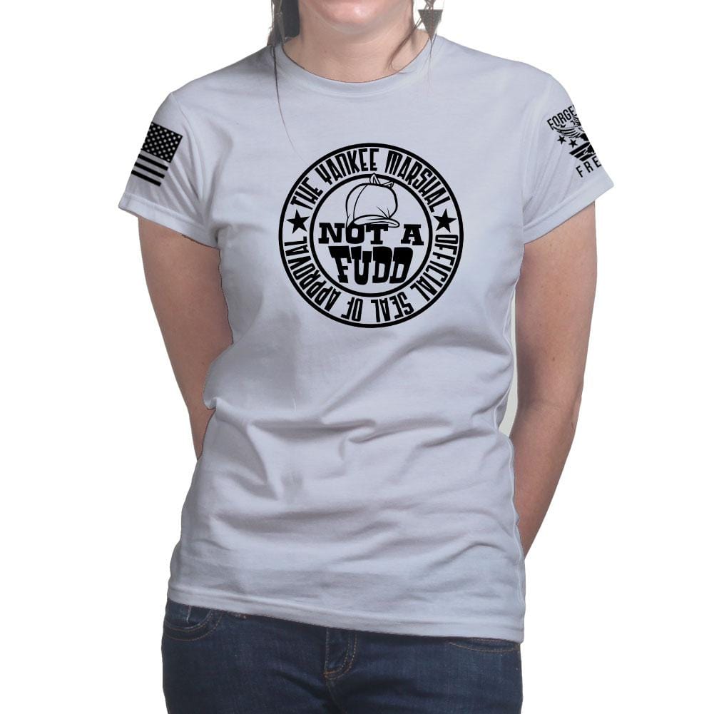 Ladies Yankee Marshal Fudd Seal of Approval T-shirt Style001