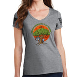 Ladies Hunting Werewolves Is My Workout V-Neck T-shirt Style001