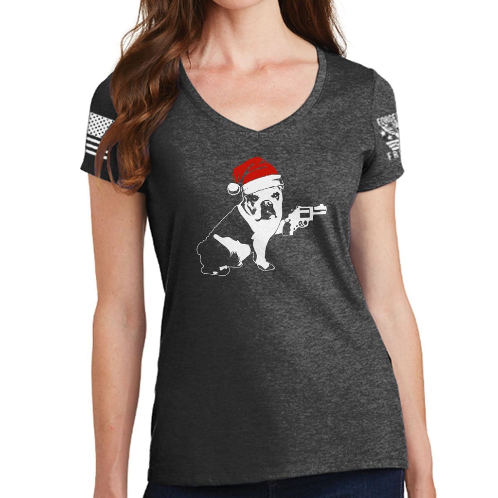 Ladies Christmas Mavis V-Neck T-shirt Style001