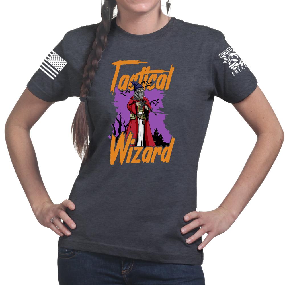 Tactical Wizard Halloween Ladies T-shirt
