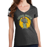 Ladies Tactical Squatch V-Neck T-shirt