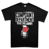 Men's Complaints Department T-shirt Style001
