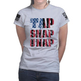 Ladies Tap Snap Or Nap T-shirt Style001