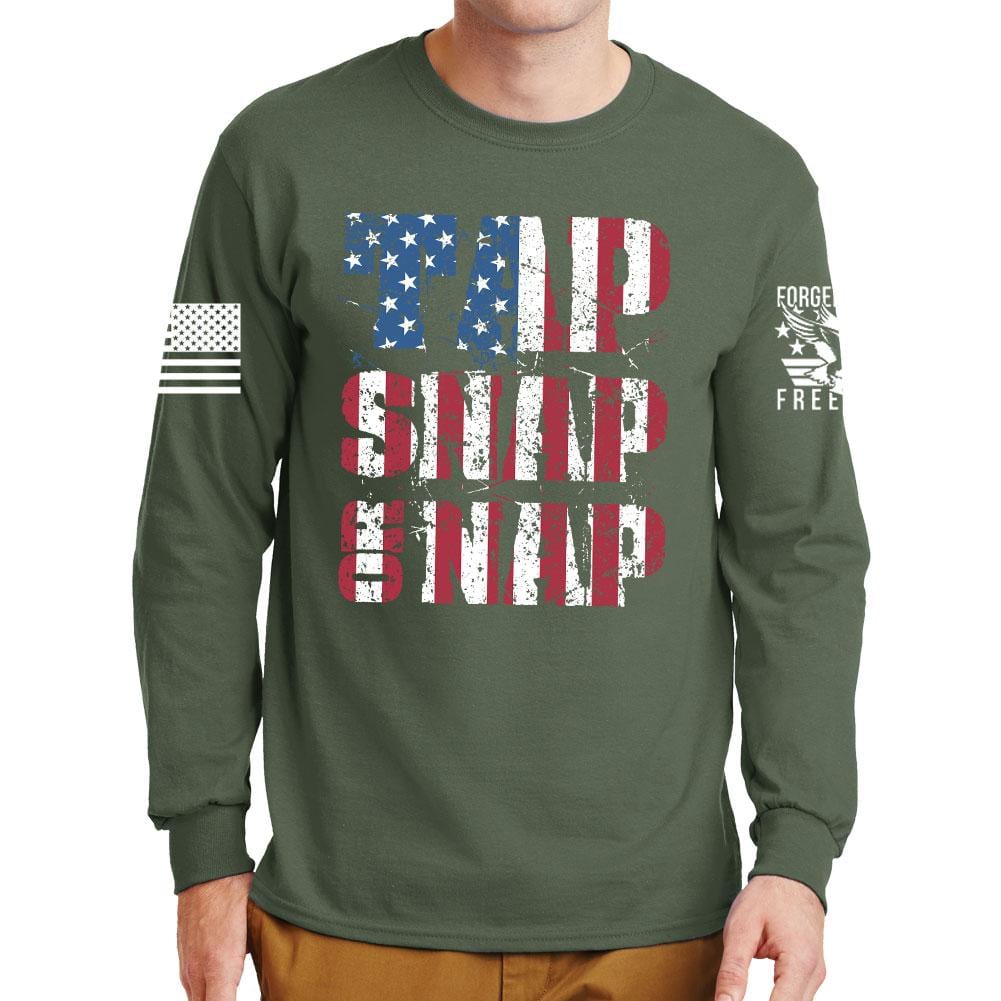 Tap Snap Or Nap Long Sleeve T-shirt Style001